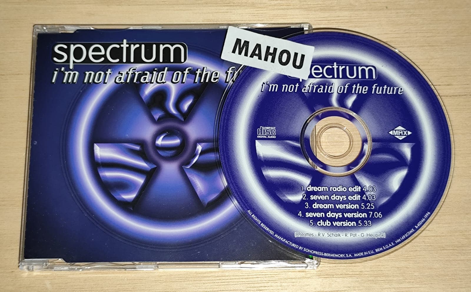 Spectrum-Im_Not_Afraid_Of_The_Future-PROMO-CDM-FLAC-1996-MAHOU