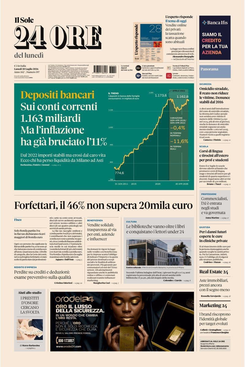 Il Sole 24 Ore - 20 July 2026 [IT]