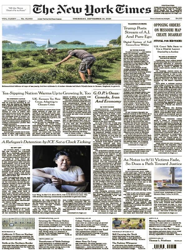 The New York Times International - 10 September 2026